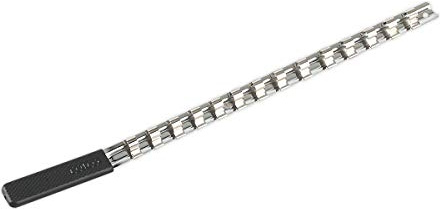 Sealey Ak3814 Socket Retaining Rail with 14 Clips 3/8Sq Drive