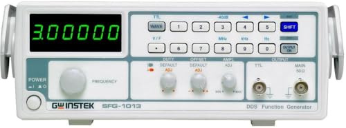 GW Instek SFG-1003 - Generador de funciones DDS (con pantalla led de 6 dígitos, frecuencia de 0,1 Hz a 3 MHz)