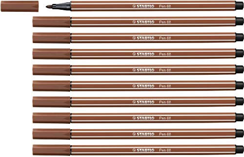 Stabilo Pen 68 - Pennarello Premium - Confezione da 10 - Sanguigno