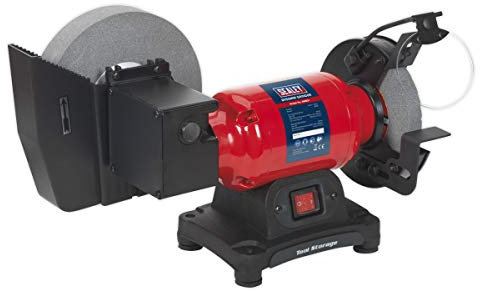 Sealey SM521 Bench Grinder Wet & Dry Ø200/150mm 250W/230V