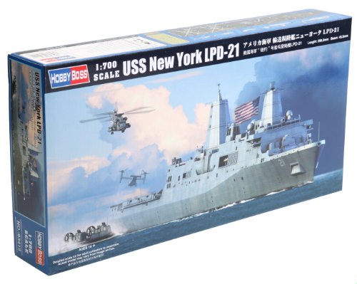 Hobby Boss 83415 Modellbausatz USS New York (LPD-21), Grau
