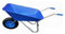 WHEELBARROW 85 LITRE BLUE PLASTIC PAN MADE IN UK