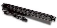 Alantec PZ09UC20 Power Extension 1.8 m 9 AC Outlet(s) Indoor Black