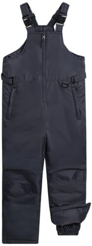 iXtreme Boys and Girls Insulated Waterproof Snow Bib Kids Overalls Grey