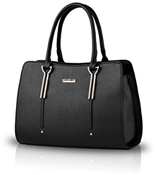 NICOLE & DORIS Femmes Sacs à Main Sac d'épaule Sacs à Main portés Main en Cuir PU Sac Messenger Grande Capacité Sac bandoulière Sac Fourre-Tout Noir