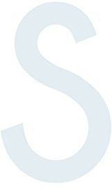 Buchstaben Aufkleber, wetterfest, einzelner Buchstabe S, weiß, 10 cm (100mm) großgeschrieben