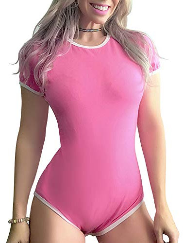 LittleForBig Coton Body Onesie pyjamas Bodysuit-Série pastel Rose XS