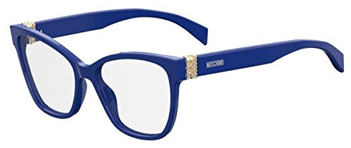 Moschino Damen Brillengestell Blau blau