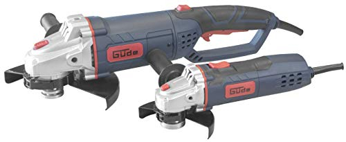 Güde 72086 WS 125/230 2TLG. Winkelschleifer SET (2X Winkelschleifer, 900/2350W, 31/65mm Schnitttiefe, Ohne Scheibe)