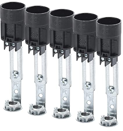ORION LIGHTSTYLE Kerzenfassung ø 24mm für Kronleuchter Maria Theresia, 5 Stück, Länge verstellbar 95-125 mm, passend zu Kerzenhülsen Fassung E14