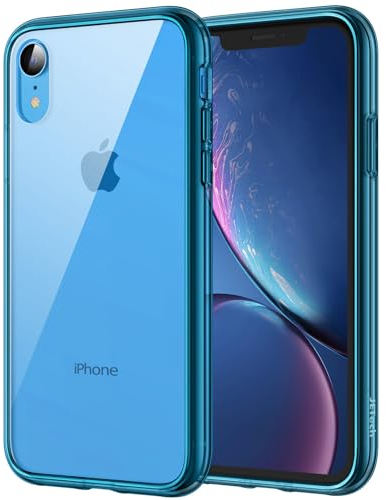 JETech Case for iPhone XR 6.1-Inch, Shockproof Transparent Bumper Cover (Navy)