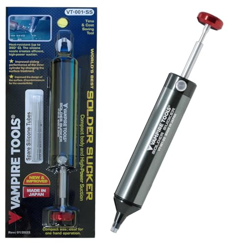 VAMPLIERS Professional Grade Solder Sucker Made in Japan Desoldering Pump