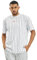 Karl Kani Herren KKMQ32041WHT Small Signature Pinstripe Tee White wht/blk/red, L