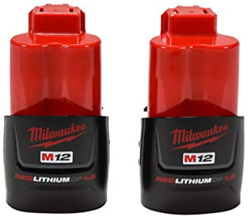 Milwaukee 48-11-2411 M12 12V 1.5 Ah Lithium-Ion Battery - 2 Pack