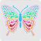 FINGERINSPIRE Schmetterling Schablonen Wanddekoration Schablone 30x30cm Kunststoff Schmetterling Zeichnung Malerei Schablonen Schablonen Quadrat Wiederverwendbare Schablonen für Möbel Handwerk