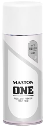 Maston ONE Sprühlack 400 ml, Weiß Satiniert