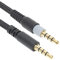 3,5mm Audiokabel,Stecker auf Stecker Audio AUX Eingangsadapterkabel AUX Kabel für Kopfhörer, mit Kabelsteuerungsfunktion für Cloud, für Cloud Alpha Kopfhörer