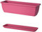 Euro3plast Inis Blumenkasten mit Untersetzer aus Kunststoff 3 Größen 4 Farben (40 cm, Pink)