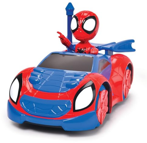 Jada Toys Spidey RC Web Crawler (17 cm) - ferngesteuertes Auto zu Marvel Spidey und Seine Super-Freunde, Spielzeug-Auto mit Fernbedienung für Kinder ab 3 Jahre, max. 6.5 km/h