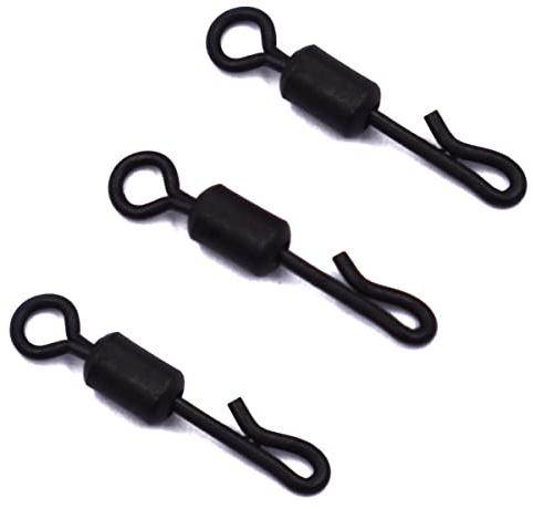 PHECDA PROFLY 100pcs Karpfen Angeln Wirbel Quick Change Rolling Swivel 3 Size Connectors for Carp Fishing
