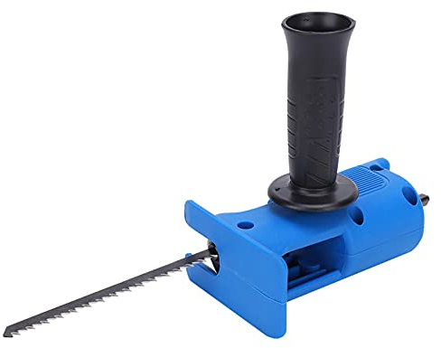 CUEI Scie Alternative électrique, scie sauteuse modifiée, scie électrique Portable sans Fil, Outil de perceuse électrique, avec 3 Lames de scie, poignée Amovible, pour Bois, métal, Coupe d'arbres