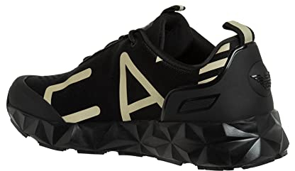 Emporio Armani EA7 Herren c2 Ultimate Sneaker Black - Gold 46 EU