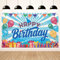 KOLIPHY Pancarta Decoración Feliz Cumpleaños Azul para Niños y Niñas, Tela para Interiores y Exteriores