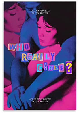 BICHI Tv Girl Who Really Cares Poster für Zimmer, ästhetische Leinwandkunst, Poster und Wandkunst, Bilddruck, modernes Familien-Schlafzimmer, Dekor-Poster, 30 x 45 cm