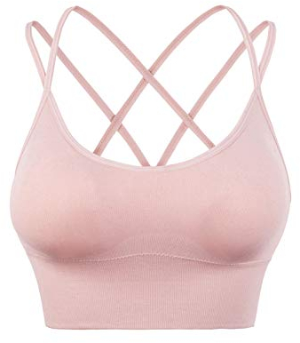 EULLA Damen Reggiseno Sportivo Donna Sport-BH, Opaque Inches, Rosa, XX-Large