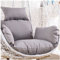 PJDDP Hängesessel Kissen, waschbar Polster Auflage für Polyrattan/Rattan Hängeschaukel, Hängekorb, Schaukel Korb, Schaukelstuhl Auflage Gartenschaukel Sitzkissen für Terrasse Hof Garten,Light Grey