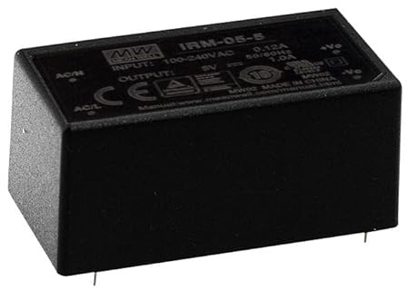MEAN WELL AC/DC-Printnetzteil IRM-05-15, 15 V-/0,33 A, 4,9 W