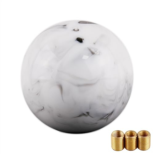 OSTREY Schalthebel Star Pearl Ball Manual Car Gear Stick Schaltknauf Shifter Hebelkopf Für Universal (Color : Black-White)