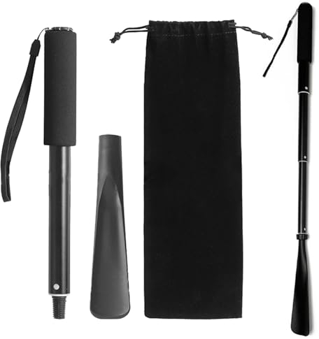 DKDDSSS Chausse Pied Long, Telescopique 34-85 cm, Chausse Pied Rétractable, Chaussé Pied Manche Long, Pour Hommes Femmes Enfants Seniors