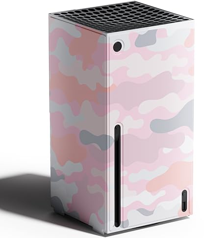 Mytrix Wraps for Xbox Series X Console Pink Camo, Custom X-Box Series X Cover Skin, Magnetic Protective Case for Easy Installation ,Full Protection