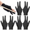 NHPY 6 Stück Billard Handschuh,DREI Finger Handschuhe,3 Finger Queue Handschuhe,Billardhandschuhe,Billard Snooker Queue Handschuhe, Unisex Dehnbar