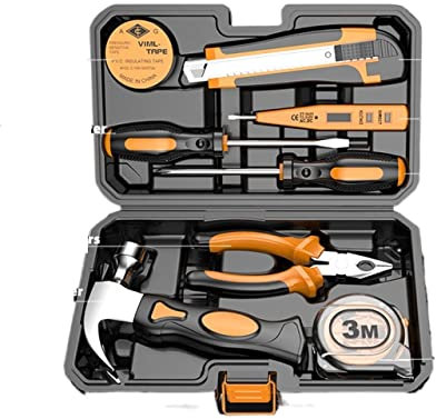 BELWEIS Werkzeugkasten Komplettes Werkzeugset Handwerkzeuge Kompletter Werkzeugkasten Mechanische Werkstatt Elektriker Holzbearbeitung Schraubendreher Multimeter Multitool Werkzeug