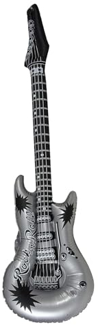 Aufblasbare Gitarren für Kinder,Gitarrenballon | PVC-Blow-Up-Gitarreninstrumente,Aufblasbares Gitarrenspielzeug für Partys, Blow Rock Gitarre, Partydekorationen, Foto-Requisiten für Geburtstagsfeier,