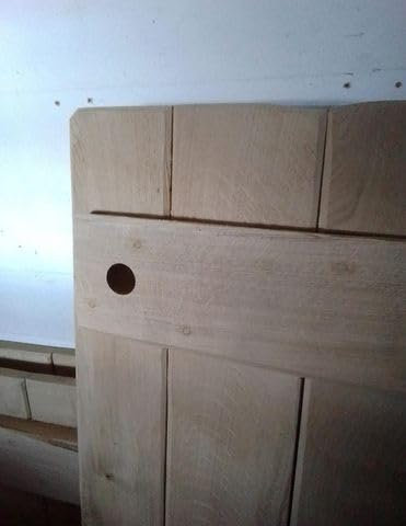 Sonder Holztisch zum stecken, gerade Kanten zum stecken, aus Eiche 25-30 mm mit 8-kantigen Beinen, ca 80cm lang, 75 hoch und 50cm breit, für Larp, Reenactor, Tavernenbestuhlung