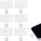 NQEUEPN 6pcs Phone Tether Tab, Transparent Phone Lanyard Tab Multipurpose Cell Phone Lanyard Patch Pad Mobile Phone Strap Connector Replacement Parts Attachment for Smartphone Mobile Phone Case