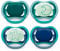 Philips Avent Ultra Air Day & Night Schnuller für Babys, von 6 bis18 Monate, 4 Stück: 2 x Ultra Air Night Leuchtschnuller und 2 x Ultra Air Day Schnuller, inkl Sterilisationsbox, 6-18 M