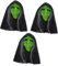 ifundom 3St Hexenmaske grüne gruseliges Halloween für Erwachsene Vollkopfmaske halloween maske party dekoration Haarmaske gruselige Halloween-Party-Maske Halloween-Requisite Emulsion