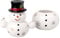 Villeroy & Boch – Christmas Toys Memory barattolo, tre barattoli impilati, biscottiera a forma di pupazzo di neve, 20,5 x 18 x 31 cm, porcellana Premium, multicolore