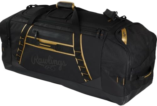 Rawlings | Gold Collection Duffel Equipment Bag | Baseball/Softball | Standard + XL Sizes