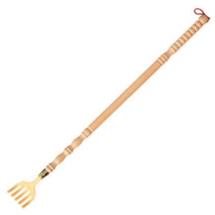 Fenteer Rascador de espalda de mano, de madera, para hombres y mujeres, resistente, con forma de garra para masajes