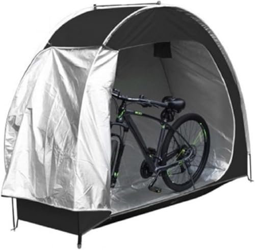 SUWOOPH Outdoor Bike Storage Tent - Waterproof, Bicycle Shelter with Window, Portable Garden Shed for Bicycles, Easy Assembly(Black)