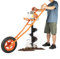 63CC Post Hole Digger Tarière à essence 2 temps 3 CV Tarière à essence Tarière à essence avec embout de 11 pour clôture, tarière, jardin, plantation d'arbres