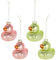 4 Stück Enten 8cm Glas Weihnachtsanhänger Geschenkanhänger Christbaumschmuck