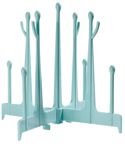 CPJJ 1 unidad Escurre Biberones Plegable escurre biberones seca biberones escurridor biberones para Secado de Biberones y Tetinas - Soporte Multifuncional para Botellas de Bebé (Azul)