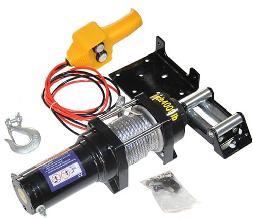 KELUNIS Treuil éLectrique pour VTT/Utv De 3 000 LB Treuil 12 V avec TéLéCommande sans Fil avec TéLéCommande Filaire Et TéLéCommande sans Fil pour Remorque Tout-Terrain Bateau,4500lbs