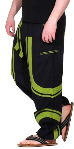 Kunst und Magie Unisex Trendige Baggyhose Bunte Muster Goa Hippiehose Cargo Hose